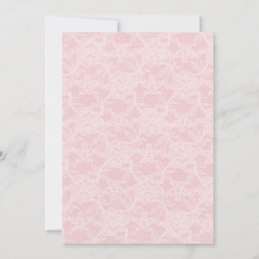 Bewerkbare roze Tutu Ballerina uitnodiging (Achterkant)