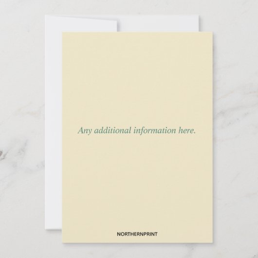 Bewerkbare Rozen op perkament Kaart (Achterkant)