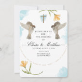 Bewerkbare rustieke vogels bruiloft uitnodiging (Voorkant)