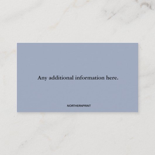 Bewerkbare Saddle Making Visitekaartje (Achterkant)