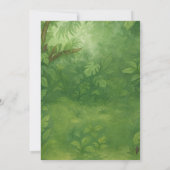 Bewerkbare Safari verjaardagsuitnodiging Kaart (Achterkant)