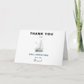 Bewerkbare Sail-Ebrate Verjaardags Dank Je Kaart (Voorkant)