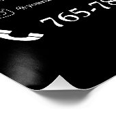 Bewerkbare Salon Services Glossy Poster (Hoek)