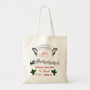 Bewerkbare Santa's Sack Tote Bag