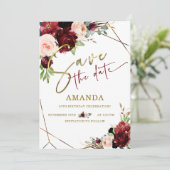 Bewerkbare Save the Date 50ste verjaardag Kaart (Staand voorkant)
