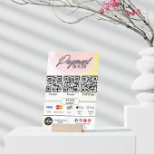 Bewerkbare Scan to Pay Sign - QR Code Sjabloon Acryl Bord