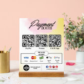 Bewerkbare Scan to Pay Sign - QR Code Sjabloon Acryl Bord