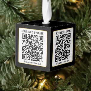 Bewerkbare, scanbare QR-code + uw bedrijfsnaam Decoratie