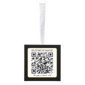 Bewerkbare, scanbare QR-code + uw bedrijfsnaam Decoratie (Rechts)