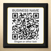 Bewerkbare, scanbare QR-code + uw bedrijfsnaam Magneet