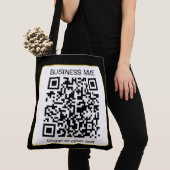 Bewerkbare, scanbare QR-code + uw bedrijfsnaam Tote Bag (Dichtbij)