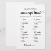 Bewerkbare Scavenger Hunt Baby shower spel (Voorkant / Achterkant)