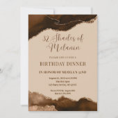 Bewerkbare Schakeringen van Melanine Verjaardagsdi Kaart (Voorkant)