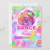 Bewerkbare Schattigee Dans Verjaardag Kaart (Voorkant)