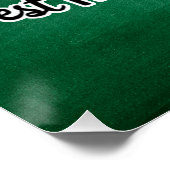 Bewerkbare Schattigee docent Apple Design Perfect Poster (Hoek)