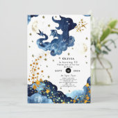 Bewerkbare Schattigee Dragon Birthday Kaart (Staand voorkant)