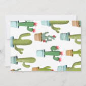 Bewerkbare Schattigee Fiesta Verjaardagsfeestfoto Kaart (Achterkant)