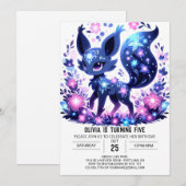 Bewerkbare Schattigee Fox Digital Birthday Kaart (Voorkant / Achterkant)