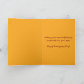 Bewerkbare Schilderachtig Thanksgiving Dag Groeten Kaart (Binnen)