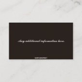 Bewerkbare schoorsteen reiniging en onderhoud visitekaartje (Achterkant)