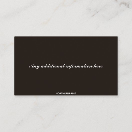 Bewerkbare schoorsteen reiniging en onderhoud visitekaartje (Achterkant)