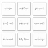 Bewerkbare Shampoo Conditioner Toiletset Label (Voorkant)