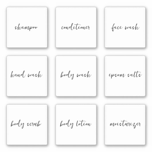 Bewerkbare Shampoo Conditioner Toiletset Label (Voorkant)