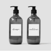 Bewerkbare Shampoo Conditioner Toiletset Label