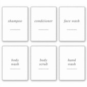 Bewerkbare Shampoo Conditioner Toiletset Label (Voorkant)