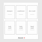 Bewerkbare Shampoo Conditioner Toiletset Label (Vel)