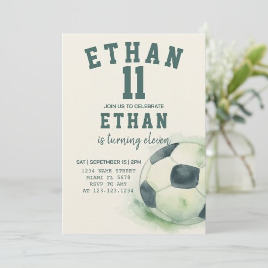 Bewerkbare Sjabloon van sportfeest Kaart (Staand voorkant)