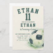 Bewerkbare Sjabloon van sportfeest Kaart (Voorkant / Achterkant)