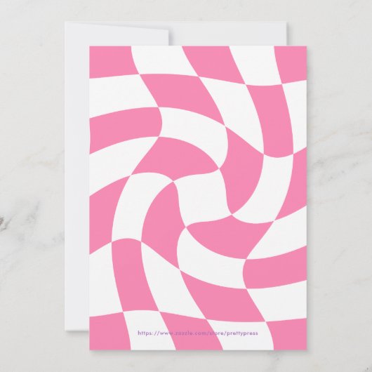 Bewerkbare Sleepover Verjaardagsfeestje Kaart (Achterkant)