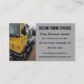 Bewerkbare sleepwagen visitekaartje (Voorkant)