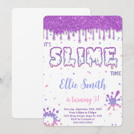 Bewerkbare slime uitnodiging
