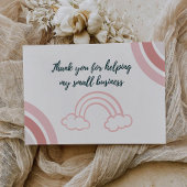 Bewerkbare Small Business-bedankkaart Bedankkaart