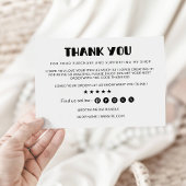 Bewerkbare Small Business-bedankkaart Bedankkaart