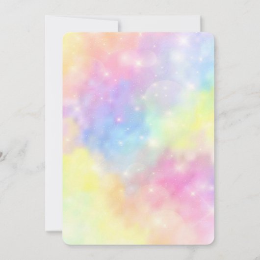 Bewerkbare Snoep verjaardagsuitnodiging Kaart (Achterkant)