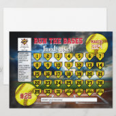 Bewerkbare Softball Kalender Fundraiser Flyer Invi Kaart (Voorkant / Achterkant)