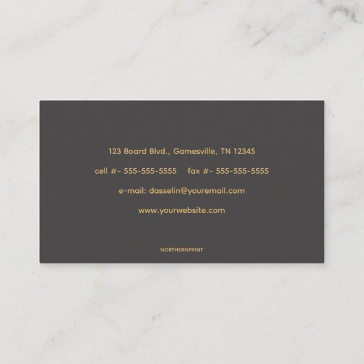 Bewerkbare software ontwikkelaar printplaat visitekaartje (Achterkant)