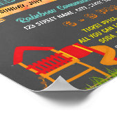 Bewerkbare speeltuin terug naar school flyer poster (Hoek)