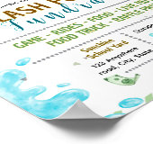 Bewerkbare splash voor cash fondsenwervingsfolder poster (Hoek)