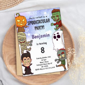 Bewerkbare Spooky Party Kaart