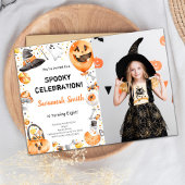 Bewerkbare Spooky Party Kaart
