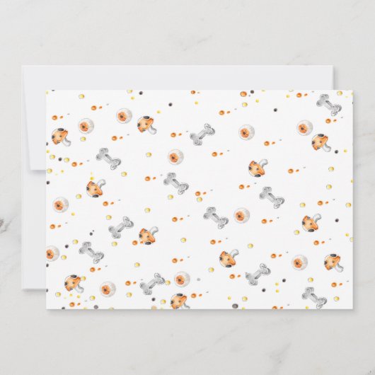 Bewerkbare Spooky Party Kaart (Achterkant)