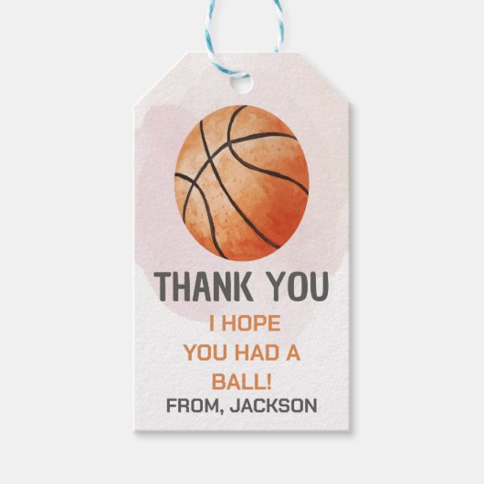 Bewerkbare sportfeest-etiketjes voor jongens cadeaulabel (Voorkant)