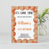 Bewerkbare sportparty Kaart voor kinderen (Staand voorkant)