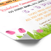 Bewerkbare Spring Fling school flyer Poster (Hoek)