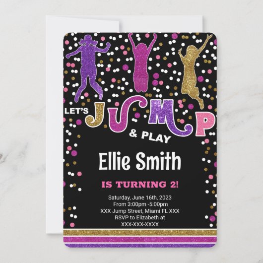 Bewerkbare spronguitnodiging kaart (Voorkant)