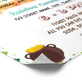 Bewerkbare St Pattrick's day potluck flyer Poster (Hoek)